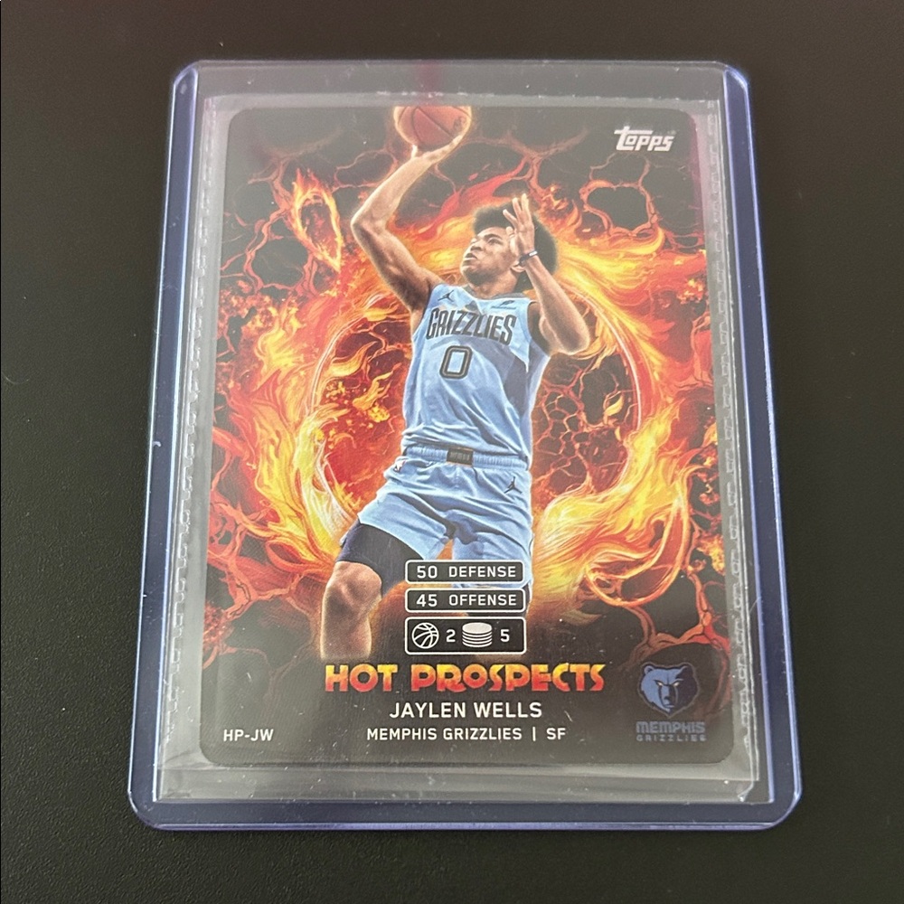 2025-26 Topps Match Attax Jaylen Wells #HP-JW Hot Prospects Grizzlies